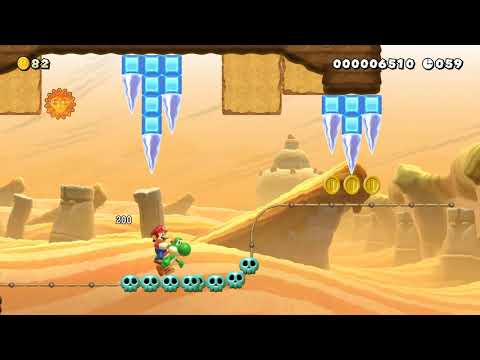 Speedy Skulls In Shiversand Land (Super Mario Maker 2)