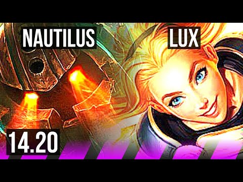 NAUTILUS & Jinx vs LUX & Ezreal (SUP) | Rank 10 Nautilus | EUW Challenger | 14.20