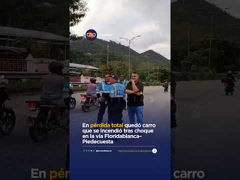 Investigan presunto ataque tras accidente en la autopista Piedecuesta-Floridablanca | Oro Noticias