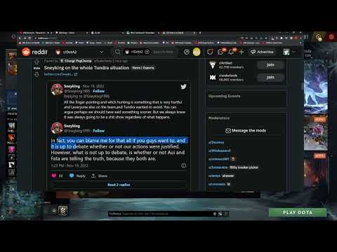 Tundra Sneyking "YOU CAN BLAME ME" on the whole Tundra situation