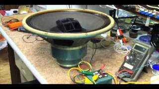 Altec 605A coaxial bench demonstration.