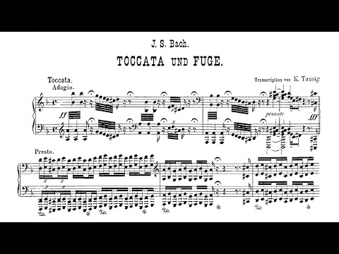 JS Bach: Toccata and Fugue in D Minor BWV 565 - Piano Transcription (Tausig) - Gina Bachauer, 1957