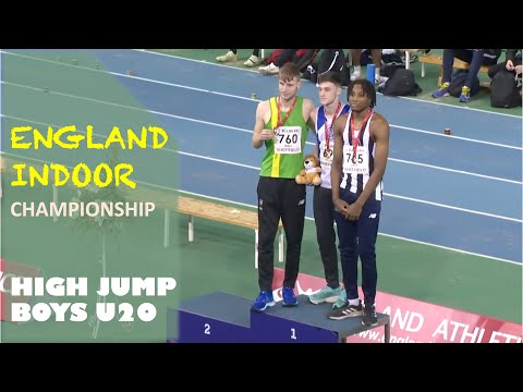 England Indoor Championship. High Jump. Boys U20. Highlights