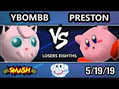 GOML 2019 SSB64 - Preston (Kirby) Vs. YBOMBB (Jigglypuff) Smash 64 Tournament Losers Eighths