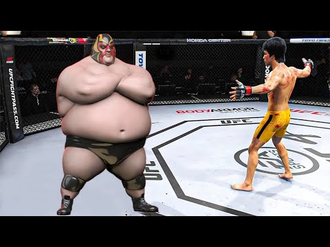Bruce Lee vs Sumo Big  ( EA Sports UFC 4 ) wwe mma