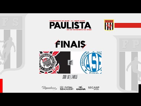 Paulista de Futsal A1  | FINAIS| CAT. Sub 16  | AO VIVO SC Corinthians Pta. ASF/Magnus Futsal