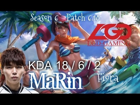 LGD MaRin FIORA vs IRELIA Top - Patch 6.18 KR Ranked | League of Legends