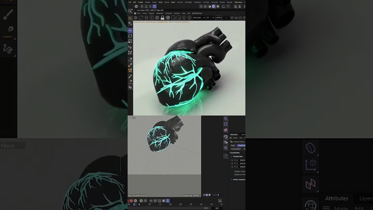 Quick design process on a recent cover piece. #albumart #cinema4d #3d