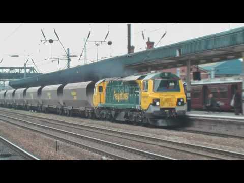 HD - Freightliner Class 70 goes through Doncaster