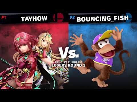Tri-City Tumble 6 - Tayhow (Pyra/Mythra) vs Bouncing_Fish (Diddy Kong, Cloud) Losers Round 4