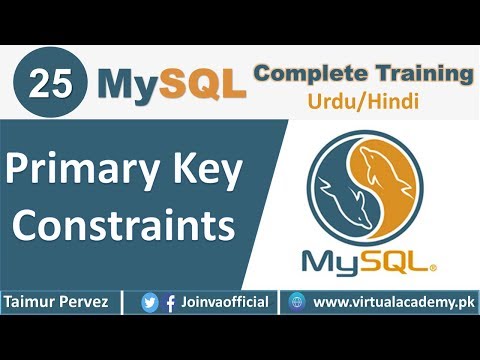 Primary Key | Primary key Constraints in MySQL| MySQL Complete Course | 25