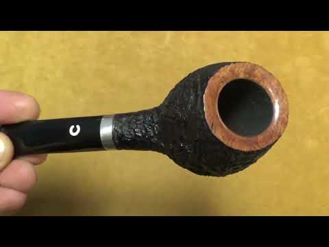 Pipa Il Ceppo gruppo 1 sabbiata con vera  in argento - Canted Egg - CE149