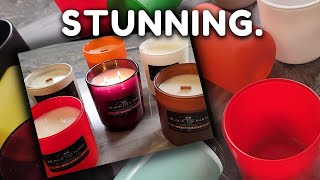 Making Test Candles in Gorgeous Lux Jars from Ambrosina (6 Fragrances)