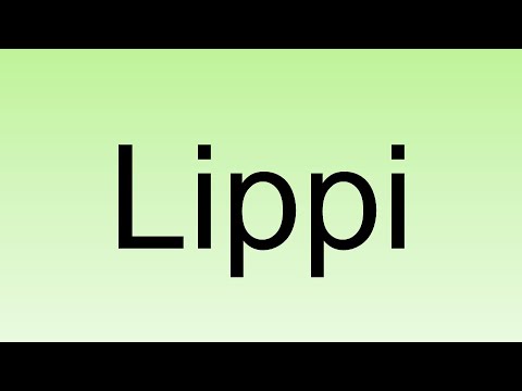 How to pronounce Lippi