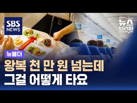 일등석 없애는 항공사들…과체중 승객용 좌석 따로? / SBS / 뉴블더