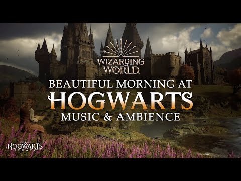 Beautiful Morning at Hogwarts | Harry Potter Music & Ambience, Reading with Hermione Granger