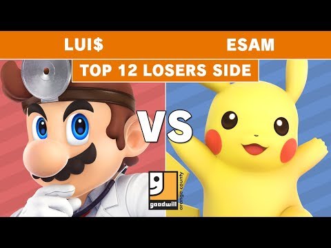 Goodwill $10k Charity Invitational - Lui$ (Dr. Mario) Vs. PG | ESAM (Pikachu) Losers Top 12