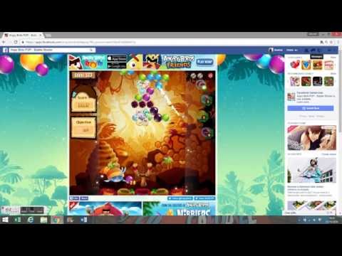 Angry Birds POP! on Facebook - Level 123 Walkthrough