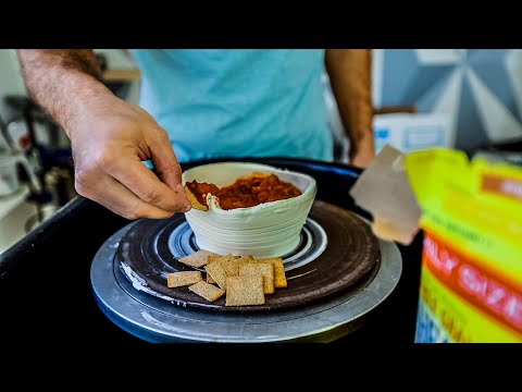 THROWING A CREAM CHEESE BOWL - A Potter's Appetizer