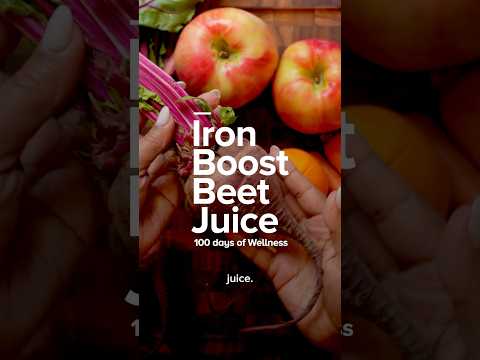 Iron boost beet juice  100 days of wellness Eps 2  #juicing  #recipe #juice #drinkrecipes #lowiron