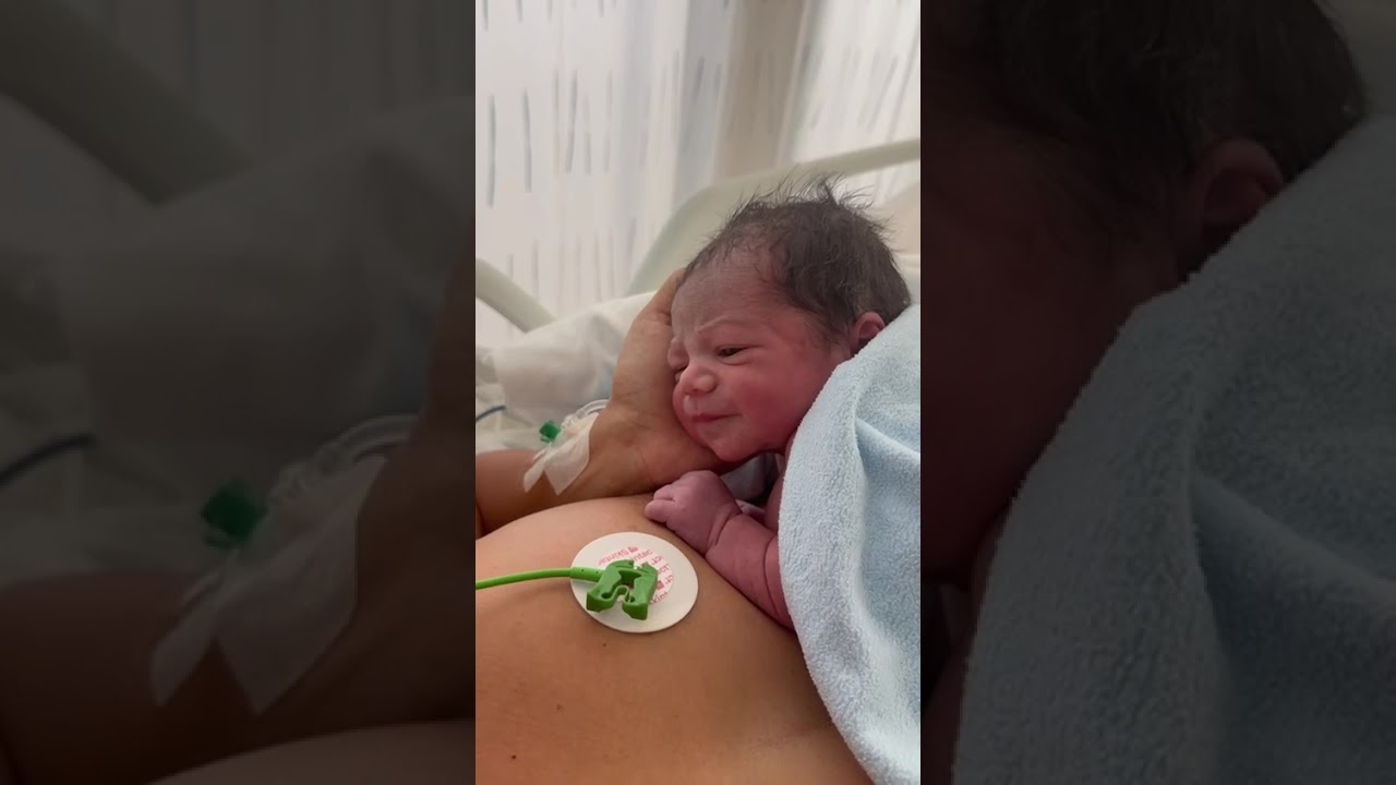 A Newborn's First Journey: Skin-to-Skin with Mom ❤️#BabyBonding