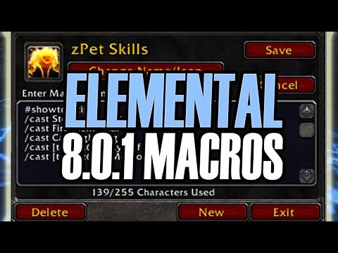 ⚡Guide: 8.0.1 Macros - Elemental Shaman PvP Guide [BFA WoW]