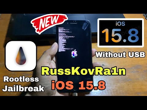 NEW RussKovRa1n Jailbreak iOS 15.8 - iOS 15 without USB Rootless Boot on Windows for A8-A11