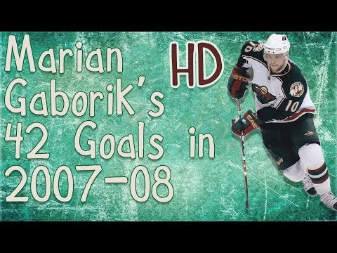 Marian Gaborik's 42 Goals in 2007-08 (HD)