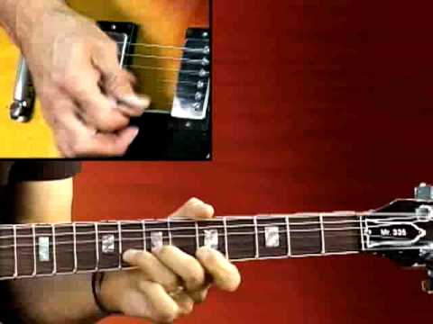 Blues Guitar Lesson - Soloing Key of A Blues Shuffle - Larry Carlton