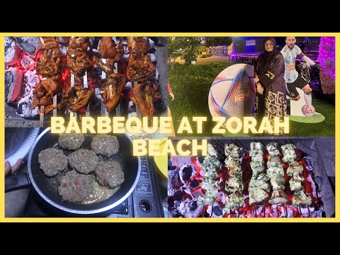 Barbeque at Zorah Beach | Yummy food | visiting a shisha café | Samina Family Vlog