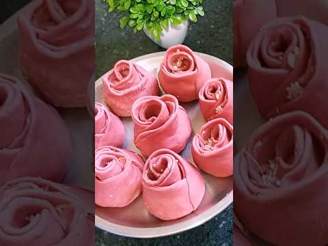 Homemade paneer Rose momos👌😋 #shorts #recipe #food #viralshorts #rosemomos