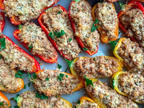 Savory Stuffed Mini Peppers with Sausage