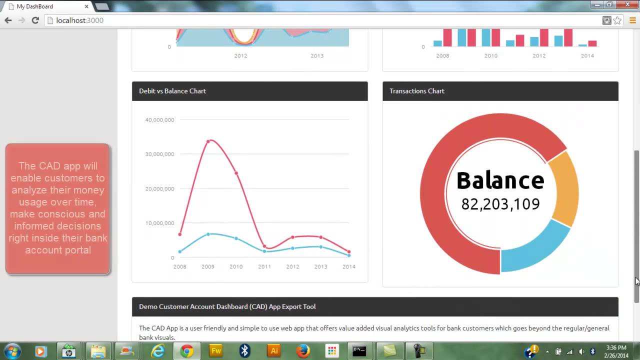 Customer Account Dashboard App Demo