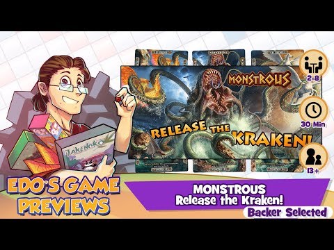 Edos' Monstrous: Release the Kraken Expansion Review (KS Preview)