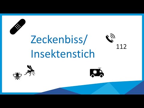 Erste Hilfe: Zeckenbiss, Instektenstich