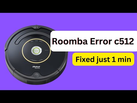 How to fix Roomba Error c512 | Roomba error C512