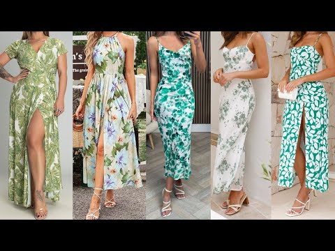 VESTIDOS LARGOS de MODA VERSATILES CASUALES y ELEGANTES