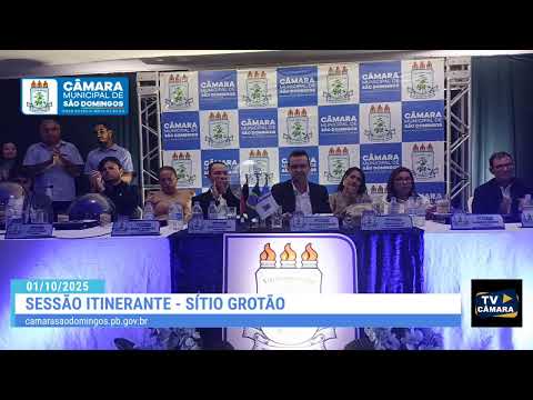 Transmissão ao vivo de Câmara Municipal de São Domingos-PB