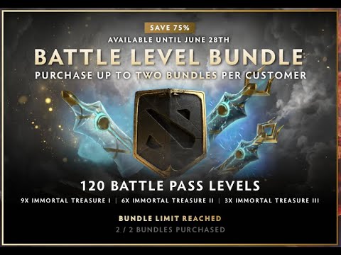 Dota 2 Ti10 Battle Level Bundle Full Preview - 120 levels and Discounts