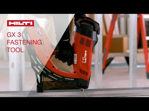 OVERVIEW of Hilti's GX 3 gas-actuated fastening tool