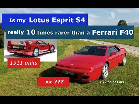 Is my Lotus Esprit S4 really 10 times rarer than a Ferrari F40?  Lotus Certificate of Provenance