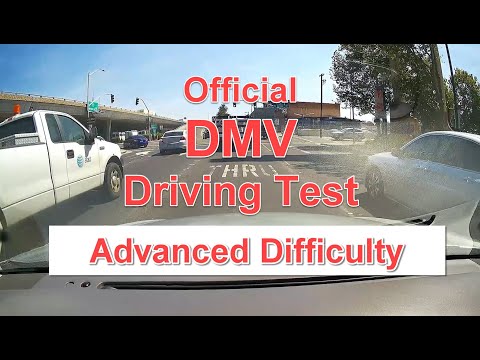 DMV Dash Cam Driving Test - ADVANCED Difficulty - OFFICIAL Test w/ Score Sheet and Walk Through