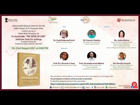 Prastuti@75 || Virtual Book Discussion || Sri Aurobindo: The Hour of God