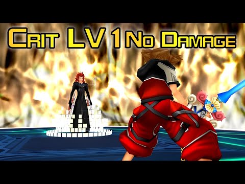 Data Axel No Hit (Level 1 Critical Mode) - Kingdom Hearts 2 Final Mix