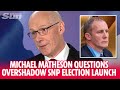 John Swinney election campaign launch overshadowed by questions about disgraced Michael Matheson