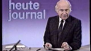 ZDF 14.01.1986 Heute Journal Dieter Kronzucker Falco Jeanny