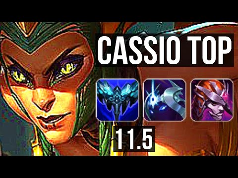 CASSIOPEIA vs SHEN (TOP) | Quadra, 1400+ games, 1.3M mastery | KR Grandmaster | v11.5