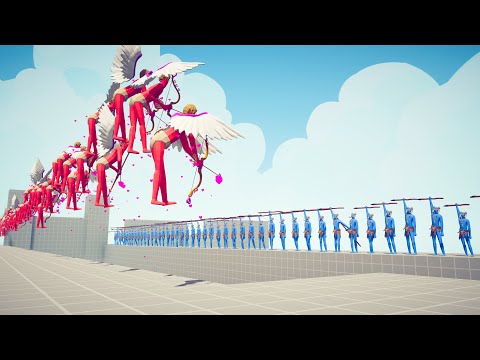 50x CUPID vs 50x EVERY RANGED UNITS - Totally Accurate Battle Simulator TABS