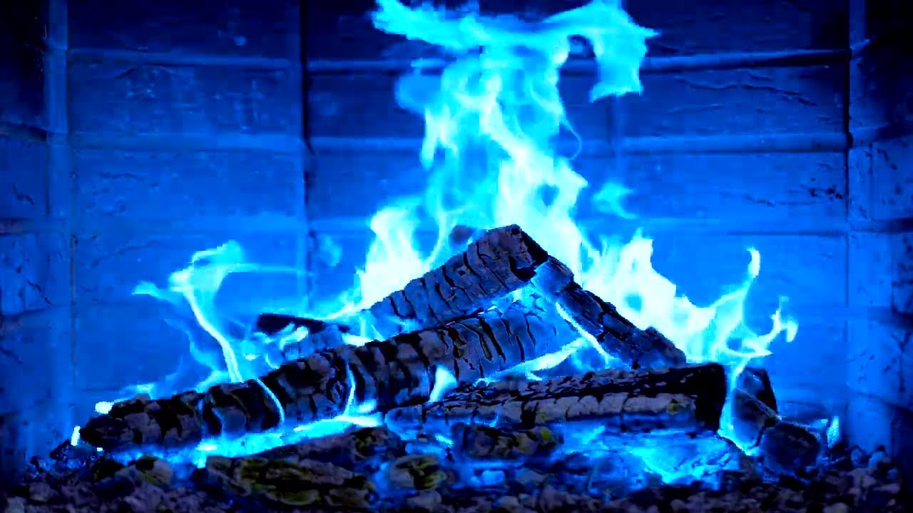 🔥 Blue Fireplace 4K Ultra HD