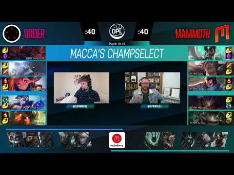 OPL 2020 Split 2 Week 7 Game 1 - Order vs Mammoth